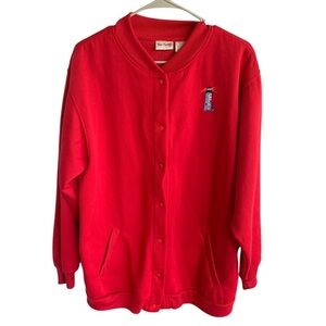 Vintage Lighthouse Cardigan Sweater Embroidery 80s 90s Women’s Size Large